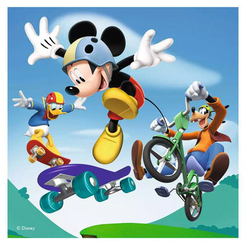 Ravensburger 4 dėlionės lagaminėlyje „Peliuko Mikio klubas“, nuo 3 m.