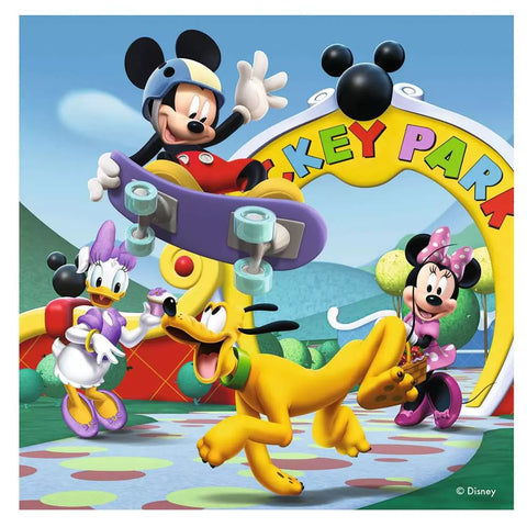 Ravensburger 4 dėlionės lagaminėlyje „Peliuko Mikio klubas“, nuo 3 m.