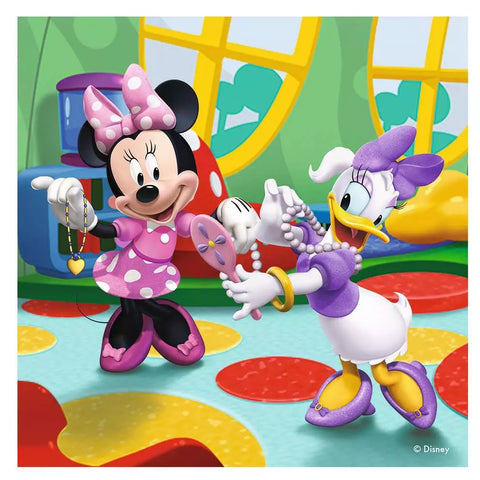 Ravensburger 4 dėlionės lagaminėlyje „Peliuko Mikio klubas“, nuo 3 m.