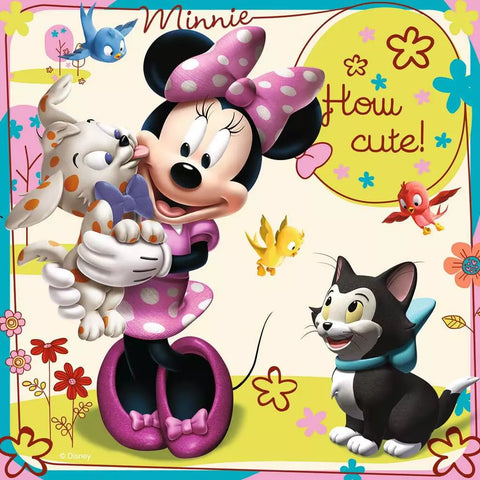 Ravensburger 3 dėlionės „Pelytė Minė“, 25–49 det., nuo 4 m.