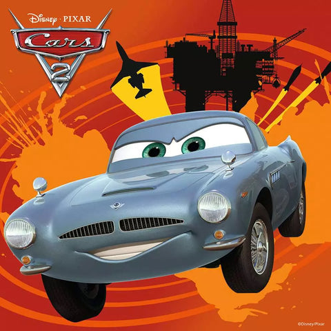 Ravensburger 4 dėlionės lagaminėlyje „Disney Pixar Ratai 2“, nuo 5 m.