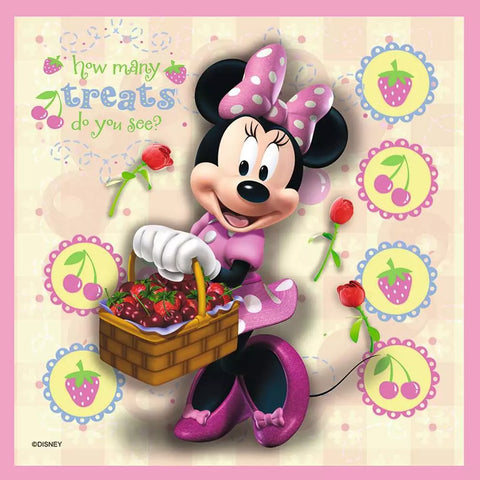 Ravensburger 4 dėlionės lagaminėlyje „Pelytė Minė“, nuo 3 m.