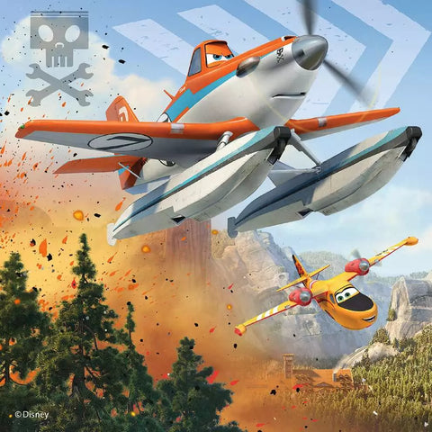 Ravensburger 3 dėlionės „Disney Lėktuvai: ugniagesiai ir gelbėtojai“, nuo 4 m.