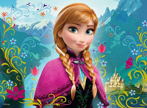 Ravensburger 4 dėlionės „Disney Ledo šalis“, 12–24 det., nuo 3 m.