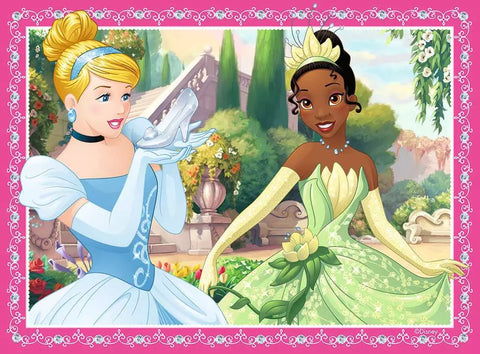 Ravensburger 4 dėlionės „Disney princesės“, 12–24 det., nuo 3 m.