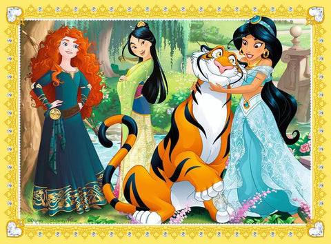 Ravensburger 4 dėlionės „Disney princesės“, 12–24 det., nuo 3 m.