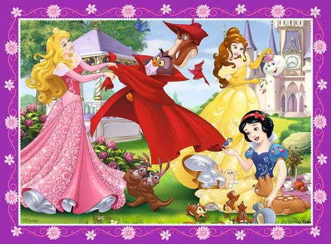 Ravensburger 4 dėlionės „Disney princesės“, 12–24 det., nuo 3 m.
