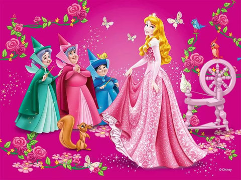 Ravensburger kubelių dėlionė „Disney princesės“, 12 kubelių
