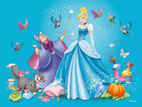 Ravensburger kubelių dėlionė „Disney princesės“, 12 kubelių