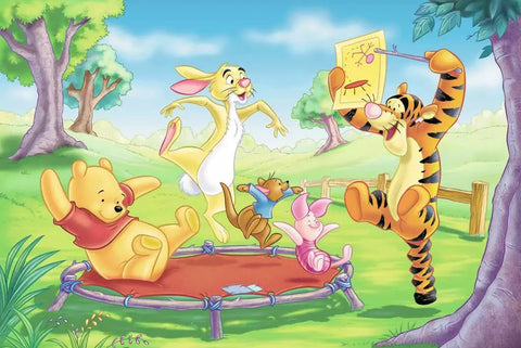 Ravensburger kubelių dėlionė „Disney Mikė Pūkuotukas“, 12 kubelių
