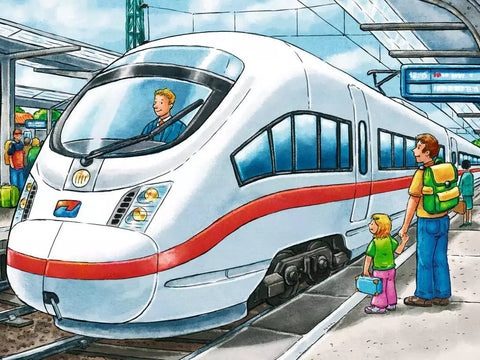 Ravensburger kubelių dėlionė „Transportas“, 12 kubelių