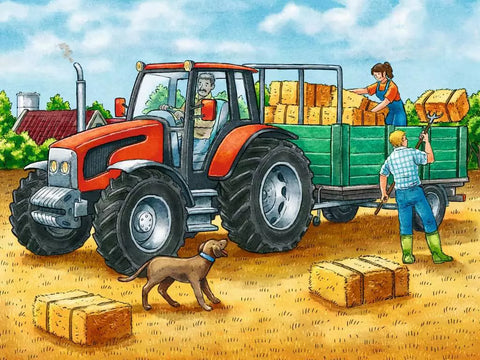 Ravensburger kubelių dėlionė „Transportas“, 12 kubelių