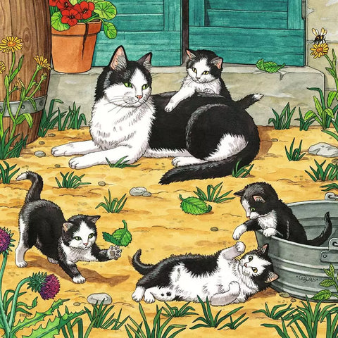 Ravensburger 3 dėlionės „Katės ir šunys“, 3×49 det., nuo 5 m.