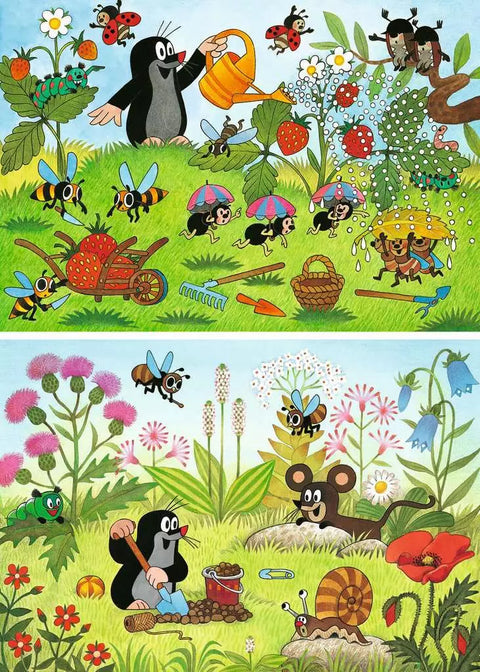 Ravensburger 2 dėlionės „Kurmiukas“, 2×24 det., nuo 4 m.