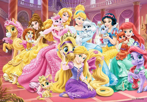 Ravensburger 2 dėlionės „Disney princesės: geriausios draugės“, 2×24 det.