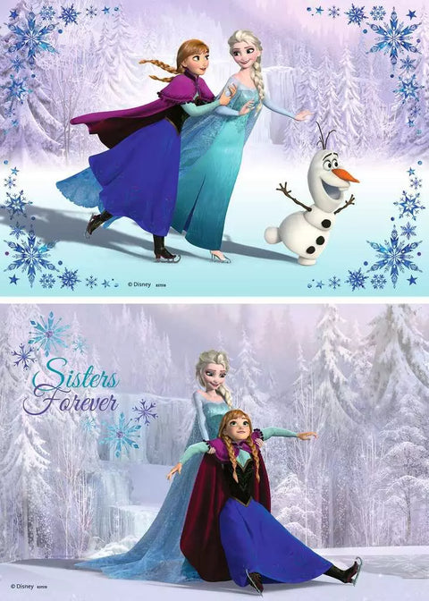 Ravensburger 2 dėlionės „Disney Ledo šalis II“, 2×24 det., nuo 4 m.