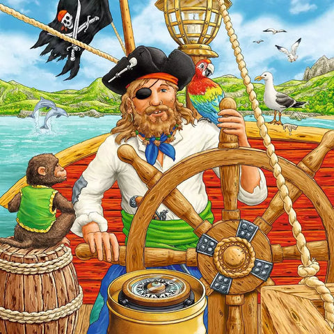 Ravensburger 3 dėlionės „Piratai“, 3×49 det., nuo 5 m.