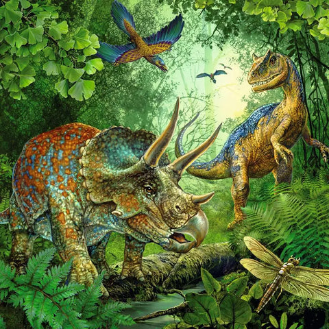 Ravensburger 3 dėlionės „Dinozaurai“, 3×49 det., nuo 5 m.