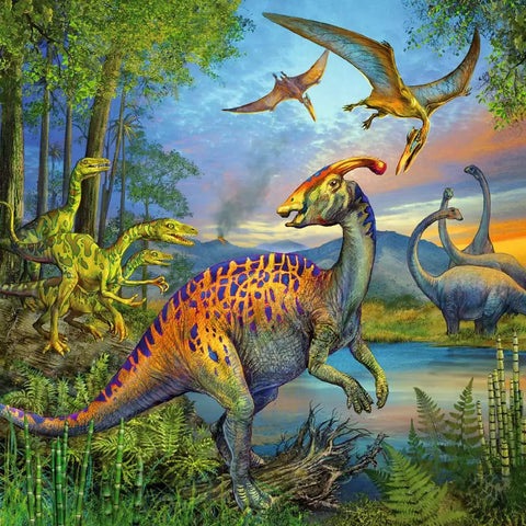 Ravensburger 3 dėlionės „Dinozaurai“, 3×49 det., nuo 5 m.