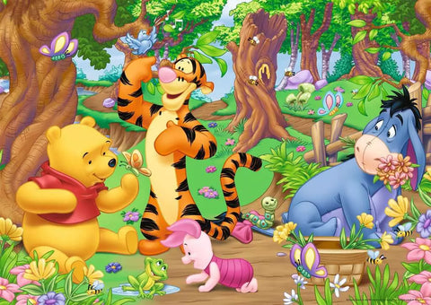 Ravensburger didelė dėlionė „Disney Mikė Pūkuotukas: miške“, 125 det., nuo 6 m.