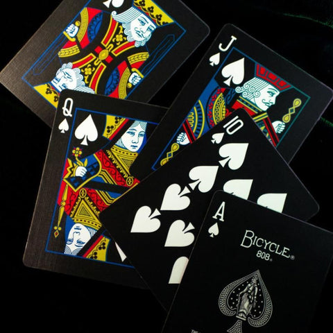 Bicycle Reverse kortos žalia ir juoda – magams, triukams, pokeriui
