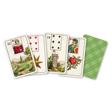 Mini Taro A.E. Waite & Petit Lenormand rinkinys – prancūzų k., būrimams