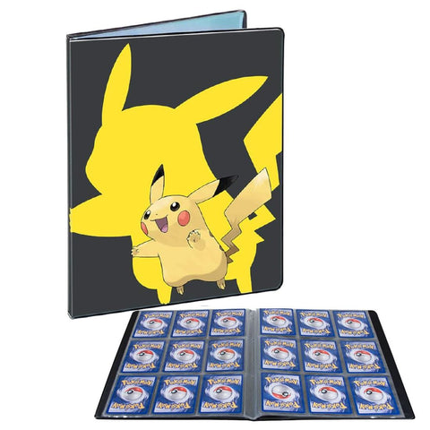 Pokémon Pikachu 9 kišenių kortų albumas, geltonas su juodu, Ultra PRO