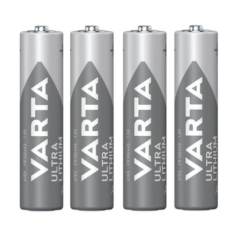 Varta Ultra Lithium AAA ličio baterijos 1,5 V, 4 vnt.