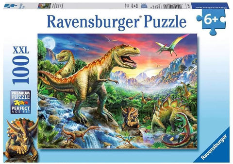 100 Puzzle XXL: Dinosaurs - RAVENSBURGER dėlionėHOBI.LT 🇱🇹