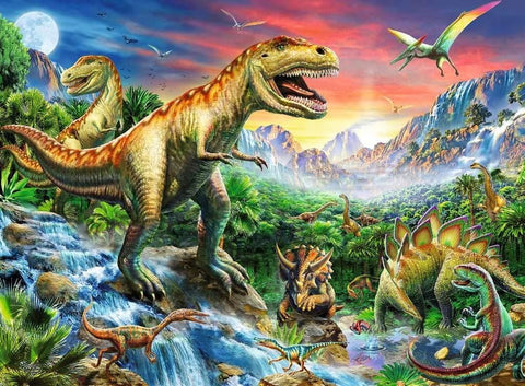 100 Puzzle XXL: Dinosaurs - RAVENSBURGER dėlionėHOBI.LT 🇱🇹