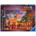 Ravensburger dėlionė „Saulėlydis Parlamento aikštėje, Londonas“, 1000 det.