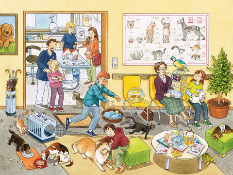 Ravensburger dėlionė „Veterinarijos klinikoje“, 100 XXL det., nuo 6 m.