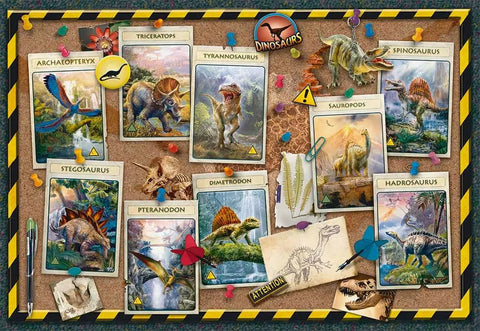 Ravensburger dėlionė „Dinozaurų kolekcija“, 100 XXL det., nuo 6 m.