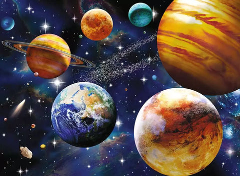Ravensburger dėlionė „Kosmosas“, 100 XXL det., nuo 6 m.