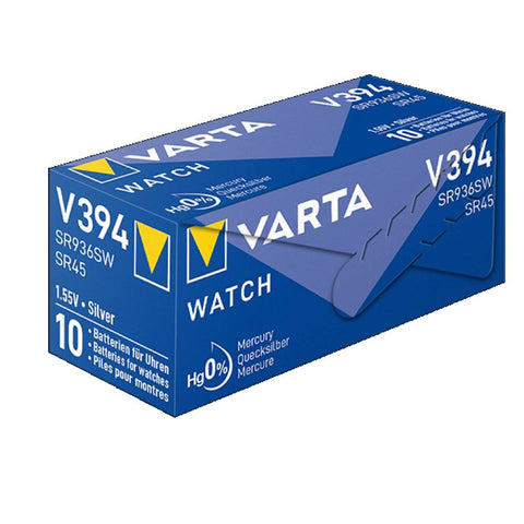 Varta 394 SR936SW sidabro oksido laikrodžio baterijos 10 vnt.