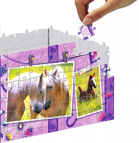 Ravensburger 3D dėlionė lobių skrynia „Žirgai“, 216 det., nuo 8 m.