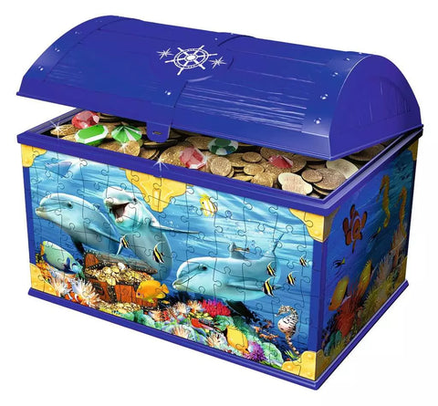 Ravensburger 3D dėlionė lobių skrynia „Povandeninis pasaulis“, 216 det.