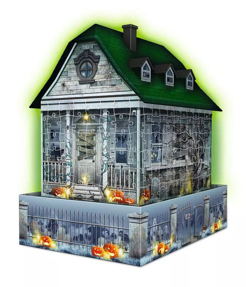 Ravensburger 3D dėlionė „Vaiduoklių namas“ su šviesa, 257 det., nuo 8 m.