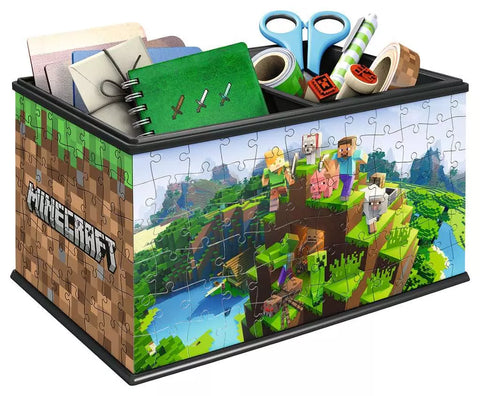 Ravensburger 3D dėlionė dėžė daiktams „Minecraft“, 216 det., nuo 8 m.
