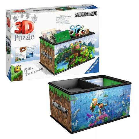 Ravensburger 3D dėlionė dėžė daiktams „Minecraft“, 216 det., nuo 8 m.