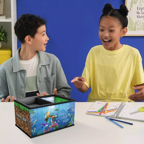 Ravensburger 3D dėlionė dėžė daiktams „Minecraft“, 216 det., nuo 8 m.