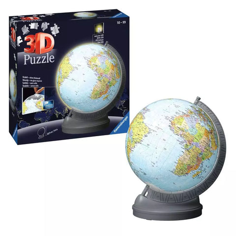 Ravensburger 3D dėlionė-gaublys su LED šviesa, 548 det., nuo 6 m.