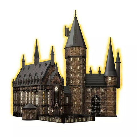 Ravensburger 3D dėlionė „Haris Poteris: Didžioji salė naktį“, 643 det.