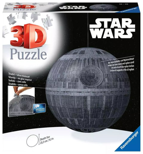 Ravensburger 3D dėlionė „Star Wars: Mirties žvaigždė“, 540 det., nuo 10 m.