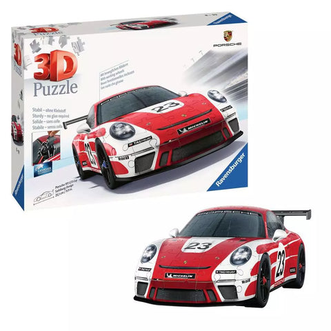 Ravensburger 3D dėlionė „Porsche 911 GT3 Cup Salzburg“, 152 det., nuo 8 m.