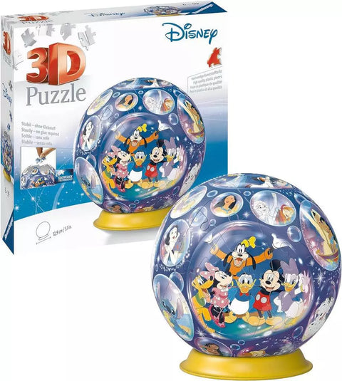 Ravensburger 3D dėlionė-rutulys „Disney herojai“, 72 det., nuo 6 m.