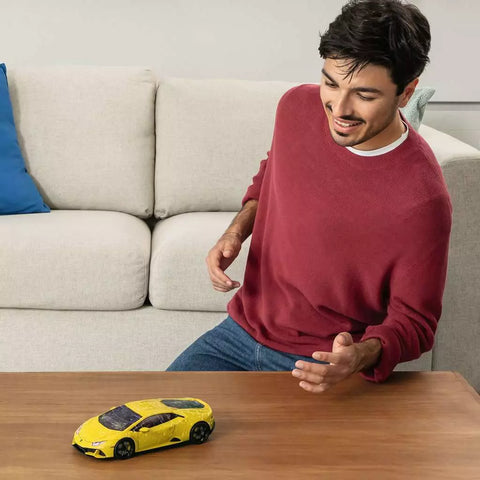 Ravensburger 3D dėlionė „Lamborghini Huracán EVO“ geltonas, 156 det., nuo 8 m.