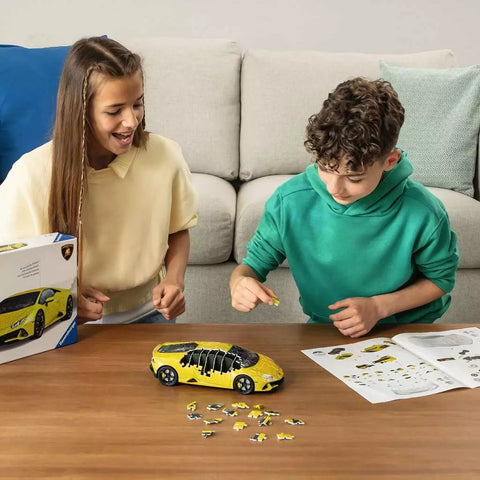 Ravensburger 3D dėlionė „Lamborghini Huracán EVO“ geltonas, 156 det., nuo 8 m.