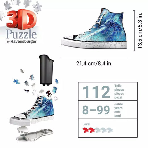 Ravensburger 3D dėlionė batas-pieštukinė „Mistinis drakonas“, 108 det., nuo 8 m.