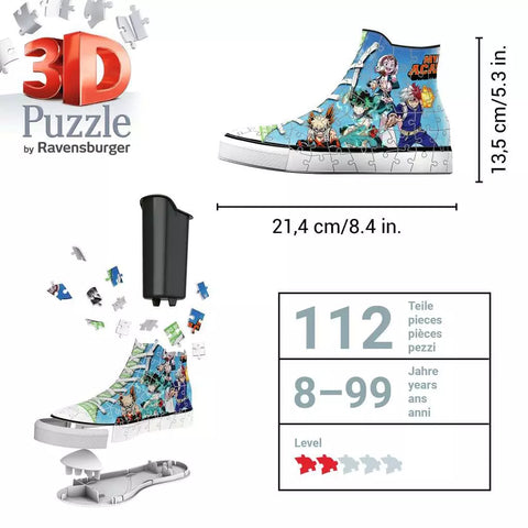 Ravensburger 3D dėlionė batas-pieštukinė „My Hero Academia“, 108 det., nuo 8 m.